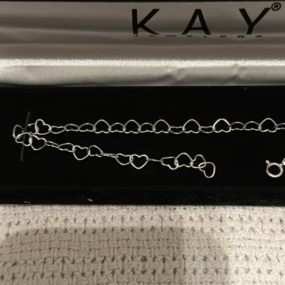 Kay Jewelers Heart Link Anklet - Picture 2 of 6